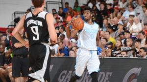 Emmanuel Mudiay looked like a man amongst boys.